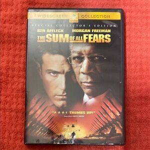 The Sum of All Fears DVD - Black Case